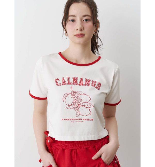 CALNAMUR「COLOR SCHEME LEMON PRINT TEE/カラースキームレモンプリントTシャツ」|Tシャツ・カットソー|