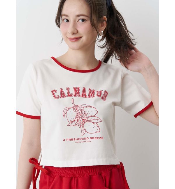 CALNAMUR「COLOR SCHEME LEMON PRINT TEE/カラースキームレモンプリントTシャツ」|Tシャツ・カットソー|