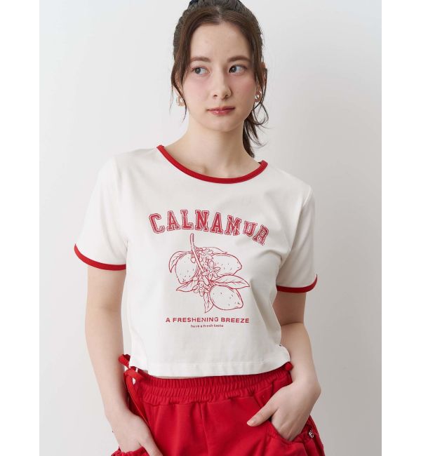 CALNAMUR「COLOR SCHEME LEMON PRINT TEE/カラースキームレモンプリントTシャツ」|Tシャツ・カットソー|