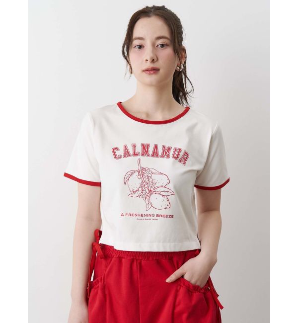 CALNAMUR「COLOR SCHEME LEMON PRINT TEE/カラースキームレモンプリントTシャツ」|Tシャツ・カットソー|