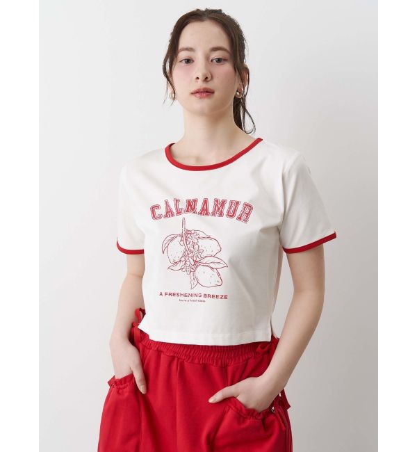 CALNAMUR「COLOR SCHEME LEMON PRINT TEE/カラースキームレモンプリントTシャツ」|Tシャツ・カットソー|