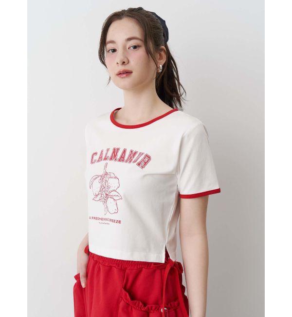 CALNAMUR「COLOR SCHEME LEMON PRINT TEE/カラースキームレモンプリントTシャツ」|Tシャツ・カットソー|