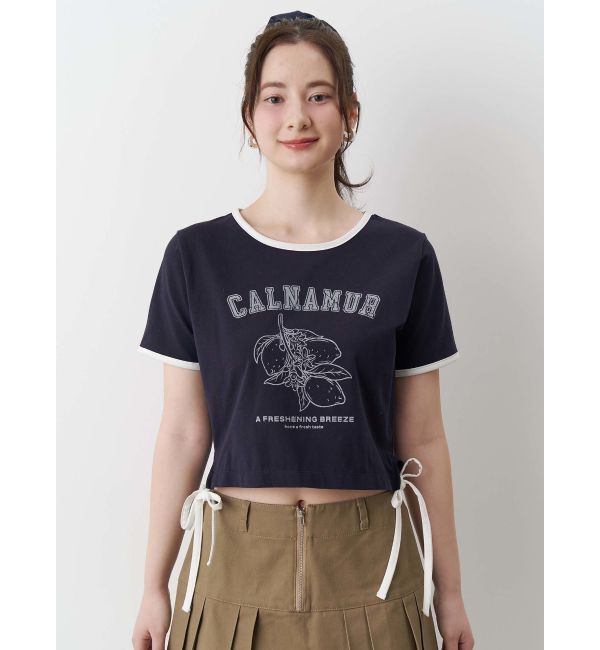 CALNAMUR「COLOR SCHEME LEMON PRINT TEE/カラースキームレモンプリントTシャツ」|Tシャツ・カットソー|