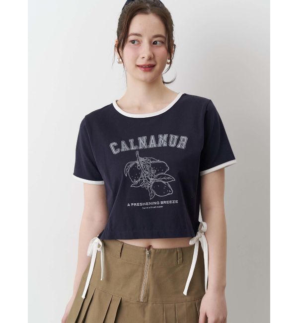 CALNAMUR「COLOR SCHEME LEMON PRINT TEE/カラースキームレモンプリントTシャツ」|Tシャツ・カットソー|