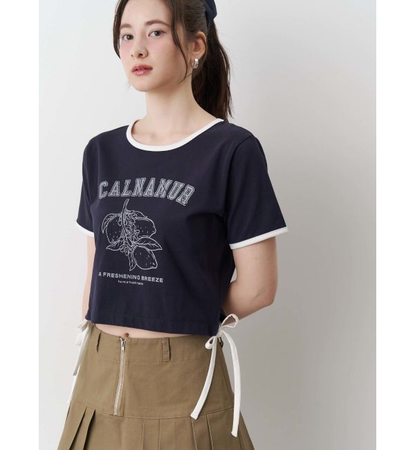 CALNAMUR「COLOR SCHEME LEMON PRINT TEE/カラースキームレモンプリントTシャツ」|Tシャツ・カットソー|