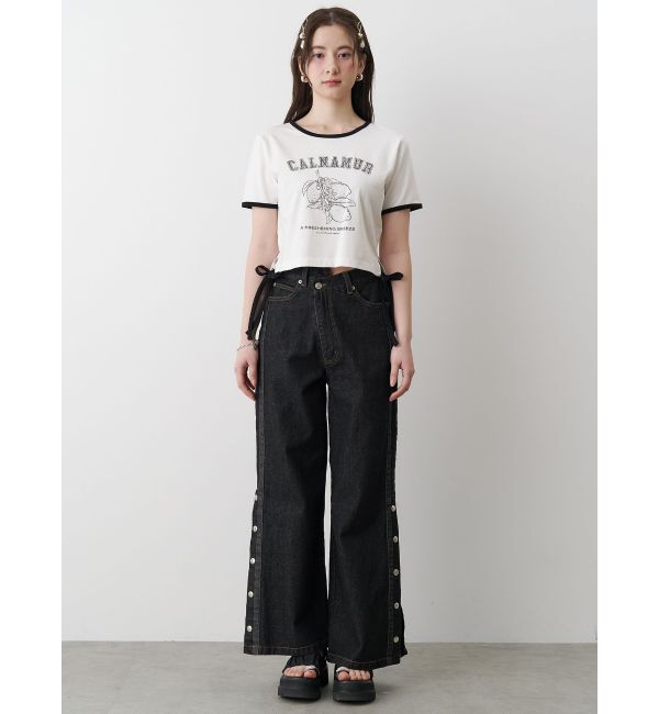 CALNAMUR「COLOR SCHEME LEMON PRINT TEE/カラースキームレモンプリントTシャツ」|Tシャツ・カットソー|