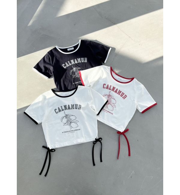 CALNAMUR「COLOR SCHEME LEMON PRINT TEE/カラースキームレモンプリントTシャツ」|Tシャツ・カットソー|