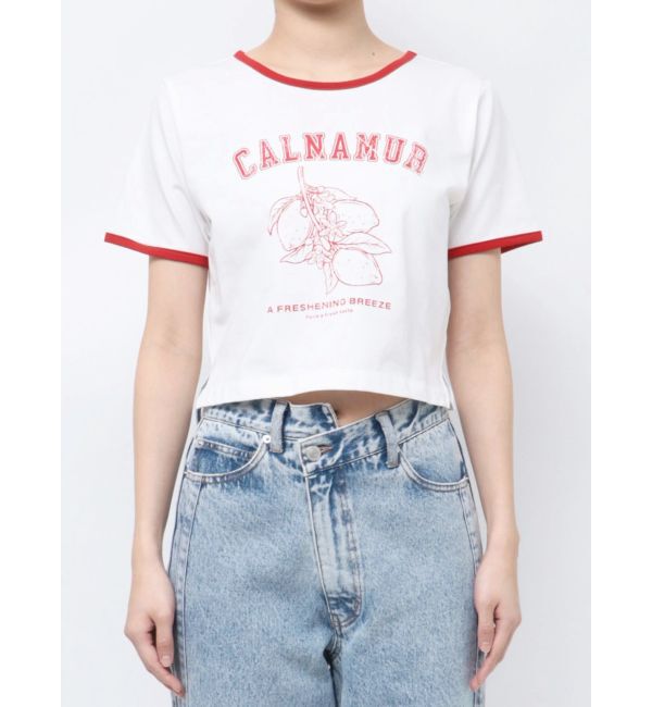 CALNAMUR「COLOR SCHEME LEMON PRINT TEE/カラースキームレモンプリントTシャツ」|Tシャツ・カットソー|