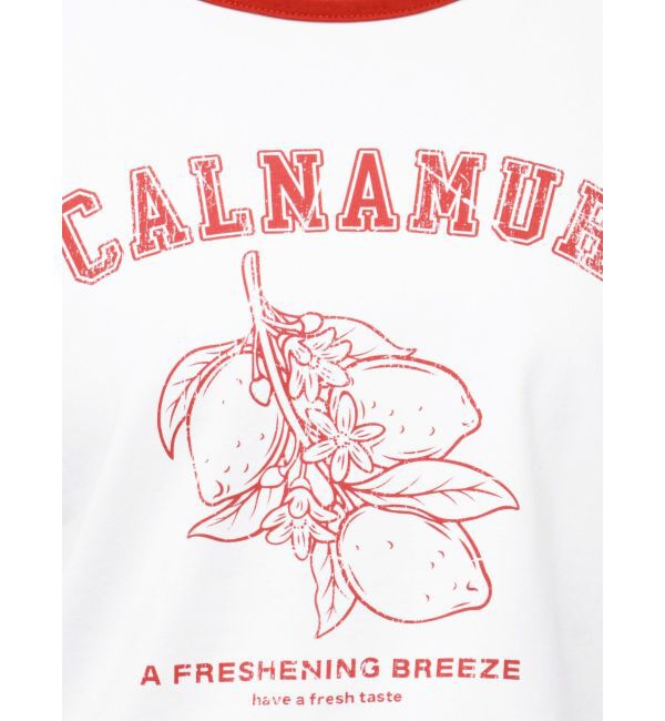 CALNAMUR「COLOR SCHEME LEMON PRINT TEE/カラースキームレモンプリントTシャツ」|Tシャツ・カットソー|