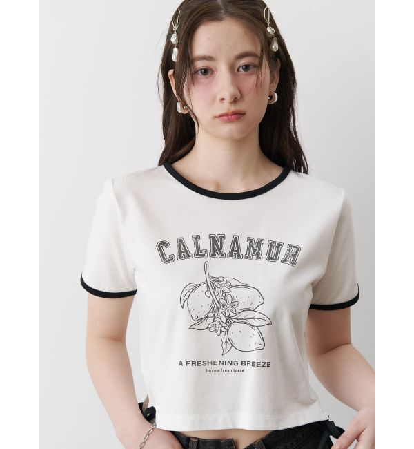 CALNAMUR「COLOR SCHEME LEMON PRINT TEE/カラースキームレモンプリントTシャツ」|Tシャツ・カットソー|