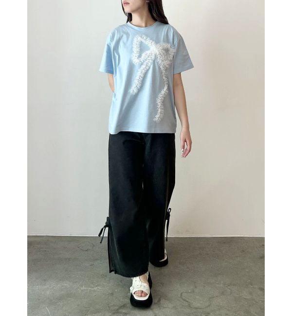 CALNAMUR「3D RIBBON BIG TEE/3DリボンビッグTシャツ」|Tシャツ・カットソー|