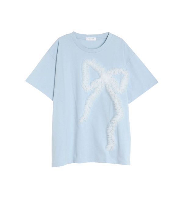 CALNAMUR「3D RIBBON BIG TEE/3DリボンビッグTシャツ」|Tシャツ・カットソー|