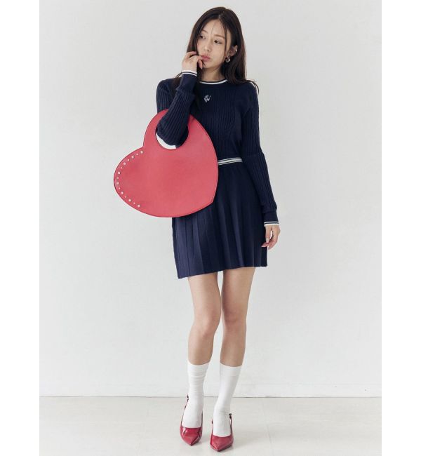 CALNAMUR「ニットプリーツミニスカート」|スカート|