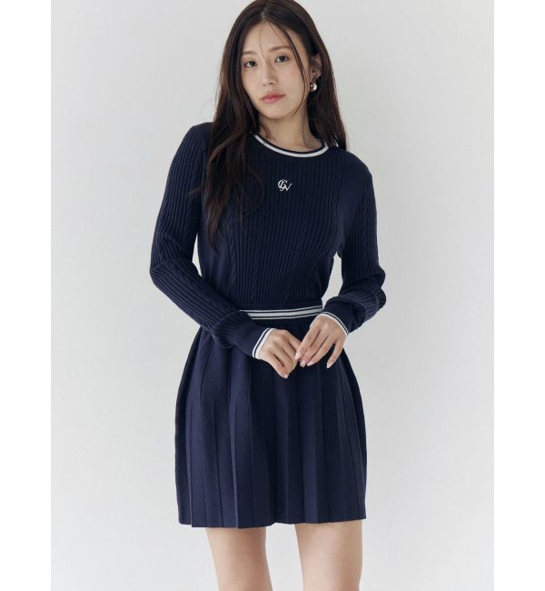 CALNAMUR「ニットプリーツミニスカート」|スカート|