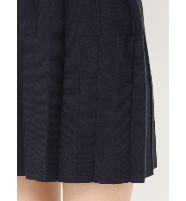 CALNAMUR「ニットプリーツミニスカート」|スカート|