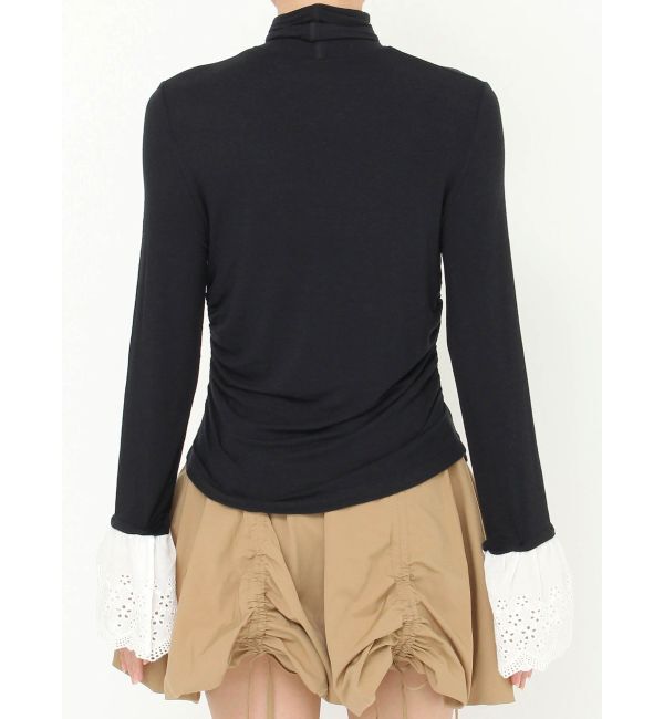 CALNAMUR「レーヨンハイネックドッキングトップス」|Tシャツ・カットソー|