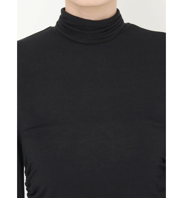 CALNAMUR「レーヨンハイネックドッキングトップス」|Tシャツ・カットソー|