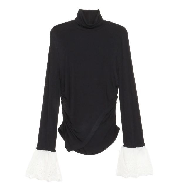 CALNAMUR「レーヨンハイネックドッキングトップス」|Tシャツ・カットソー|