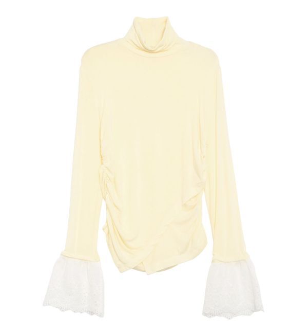 CALNAMUR「レーヨンハイネックドッキングトップス」|Tシャツ・カットソー|