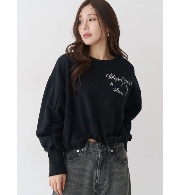 CALNAMUR「バックリボンスウェットトップス」|Tシャツ・カットソー|