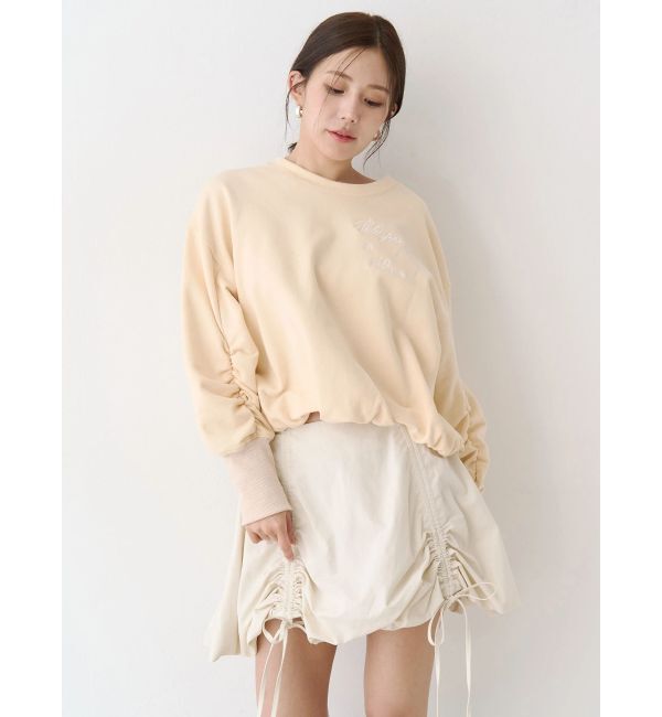 CALNAMUR「バックリボンスウェットトップス」|Tシャツ・カットソー|