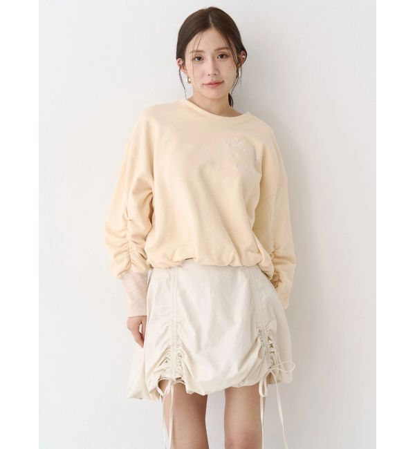 CALNAMUR「バックリボンスウェットトップス」|Tシャツ・カットソー|