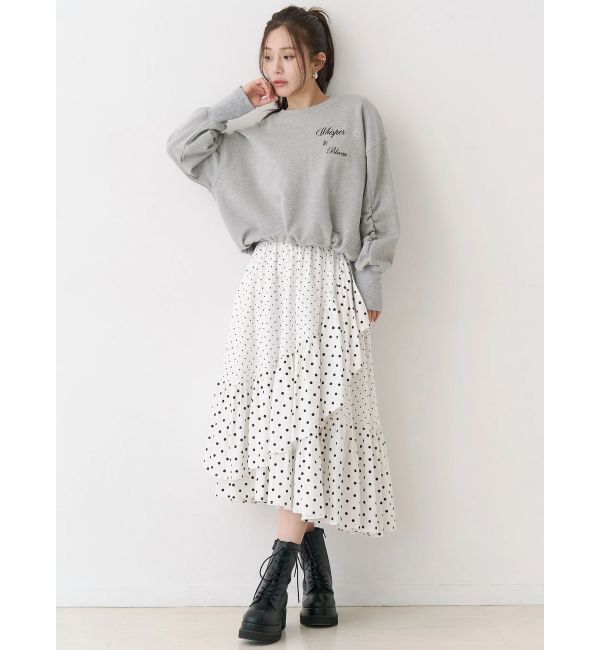 CALNAMUR「バックリボンスウェットトップス」|Tシャツ・カットソー|