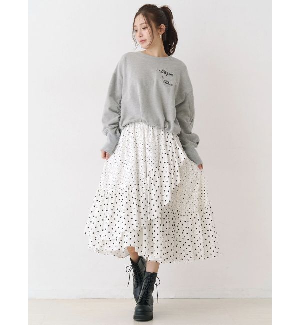 CALNAMUR「バックリボンスウェットトップス」|Tシャツ・カットソー|