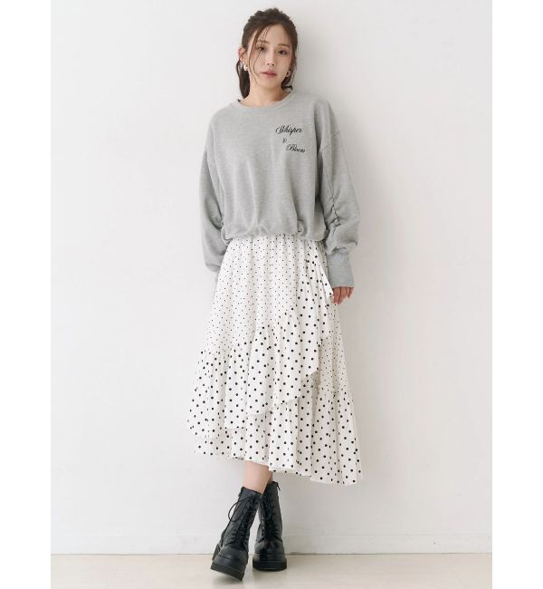 CALNAMUR「バックリボンスウェットトップス」|Tシャツ・カットソー|