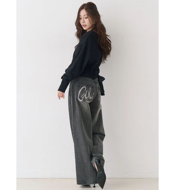 CALNAMUR「バックリボンスウェットトップス」|Tシャツ・カットソー|