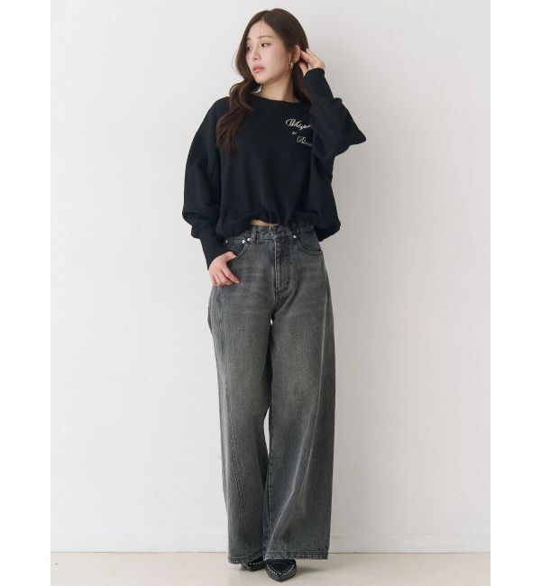 CALNAMUR「バックリボンスウェットトップス」|Tシャツ・カットソー|