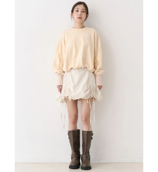 CALNAMUR「バックリボンスウェットトップス」|Tシャツ・カットソー|