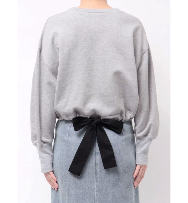 CALNAMUR「バックリボンスウェットトップス」|Tシャツ・カットソー|