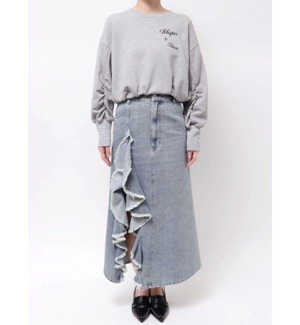 CALNAMUR「バックリボンスウェットトップス」|Tシャツ・カットソー|