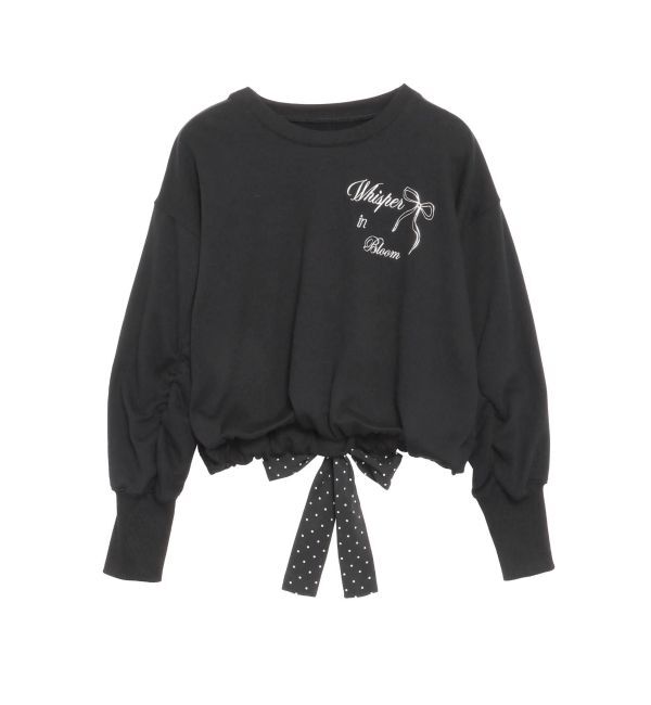 CALNAMUR「バックリボンスウェットトップス」|Tシャツ・カットソー|