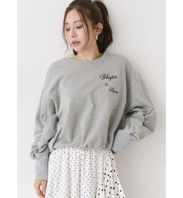 CALNAMUR「バックリボンスウェットトップス」|Tシャツ・カットソー|