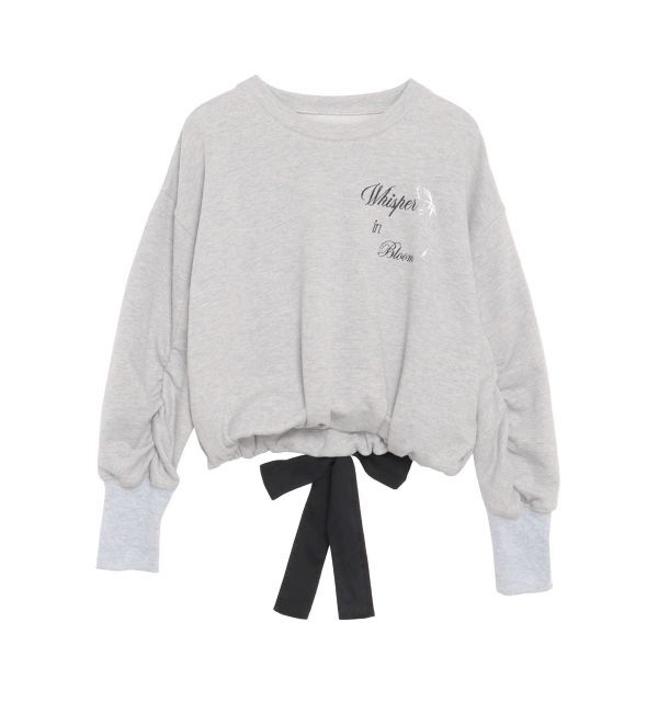 CALNAMUR「バックリボンスウェットトップス」|Tシャツ・カットソー|