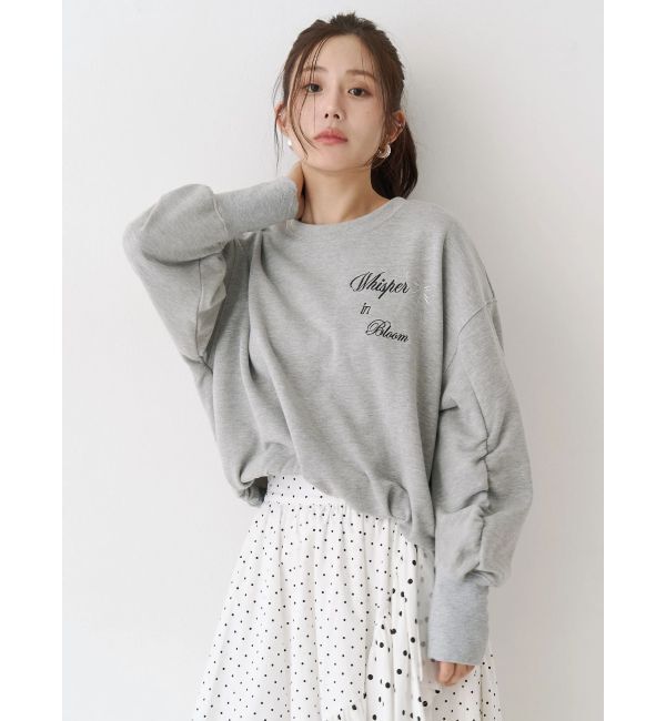 CALNAMUR「バックリボンスウェットトップス」|Tシャツ・カットソー|