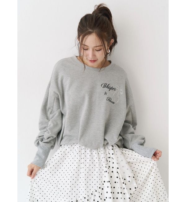 CALNAMUR「バックリボンスウェットトップス」|Tシャツ・カットソー|