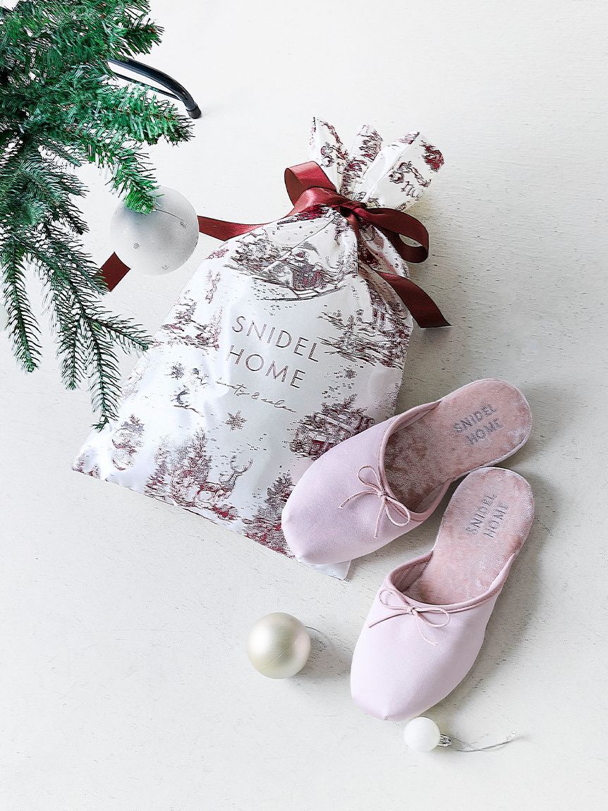 SNIDEL HOME「サテンスリッパ」|ルームシューズ|