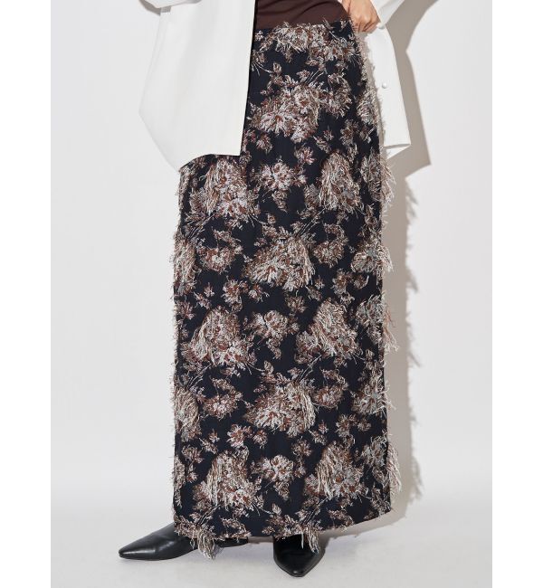 ELENDEEK「MULTI JACQUARD SK」|スカート|ブラック