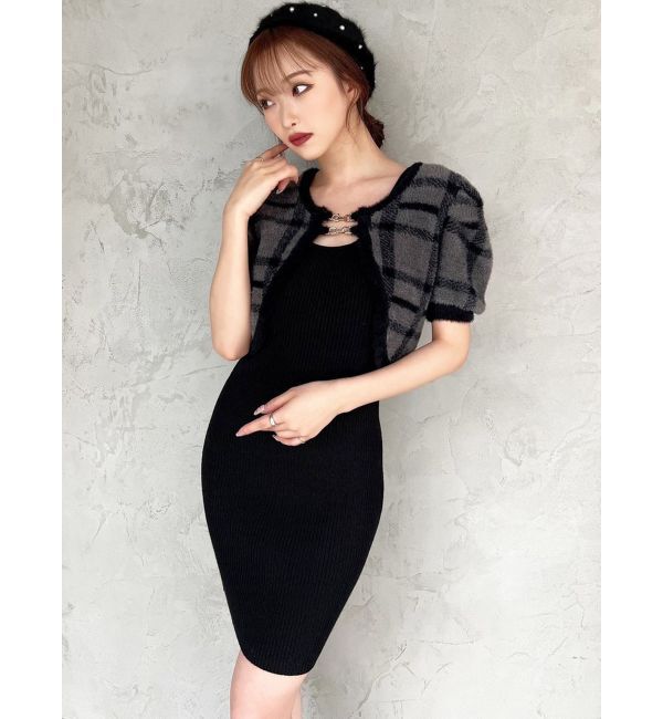 RESEXXY「シャギーアンサンブルニットワンピース」|ワンピース|