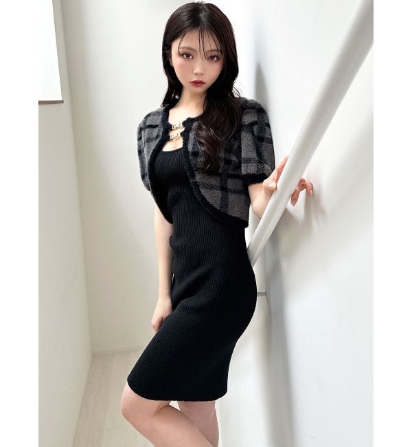 RESEXXY「シャギーアンサンブルニットワンピース」|ワンピース|