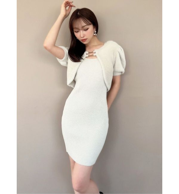 RESEXXY「シャギーアンサンブルニットワンピース」|ワンピース|