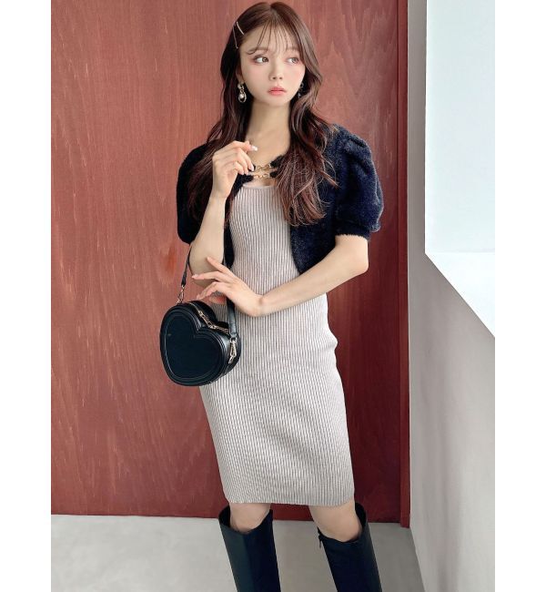 RESEXXY「シャギーアンサンブルニットワンピース」|ワンピース|