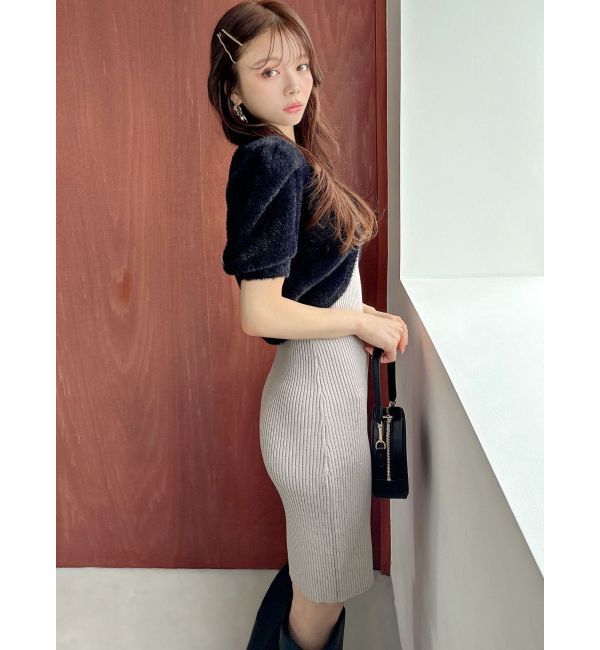 RESEXXY「シャギーアンサンブルニットワンピース」|ワンピース|