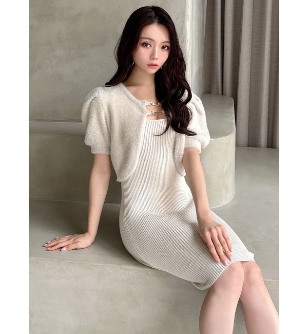 RESEXXY「シャギーアンサンブルニットワンピース」|ワンピース|