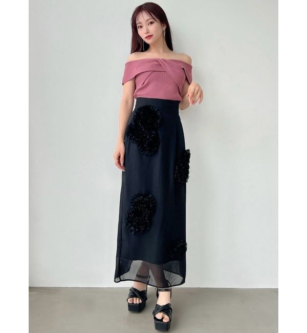 RESEXXY「シアーレイヤードモチーフスカート」|スカート|