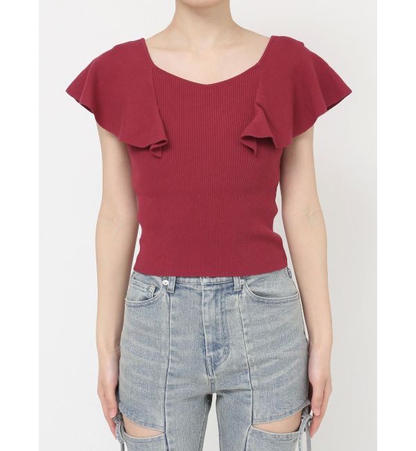 RESEXXY「ラッフルニットトップス」|ニット・セーター|