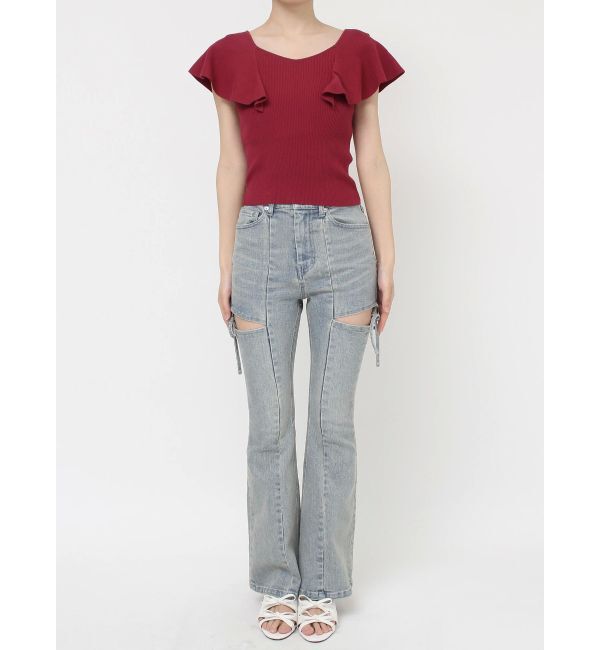 RESEXXY「ラッフルニットトップス」|ニット・セーター|